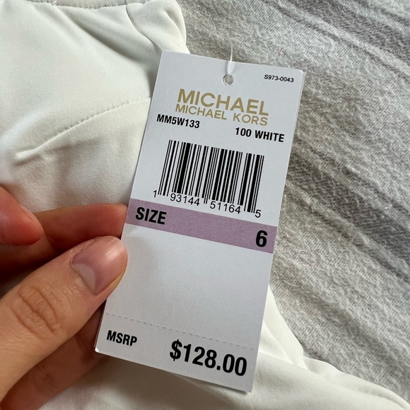 Michael Kors Lace-Up One-Piece Swimsuit size 6 - Picture 7 of 7